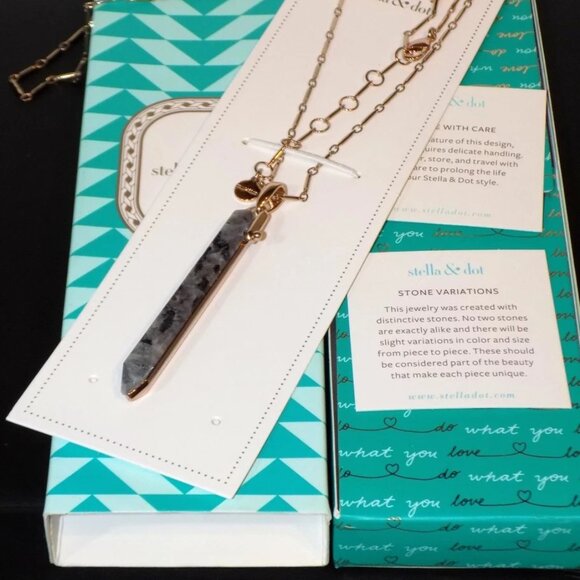 Lot of 6 New Stella & Dot Jewelry Bundle. Sterling Silver, Natural Stone, Rebel - Picture 11 of 16